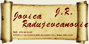 Jovica Radujevčanović vizit kartica